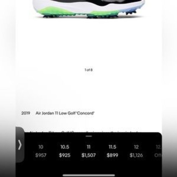2019 Jordan Low Golf Concord Shoes